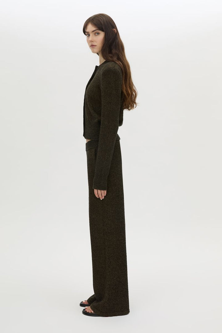 Soleo Textured Knit Cardigan - Cocoa