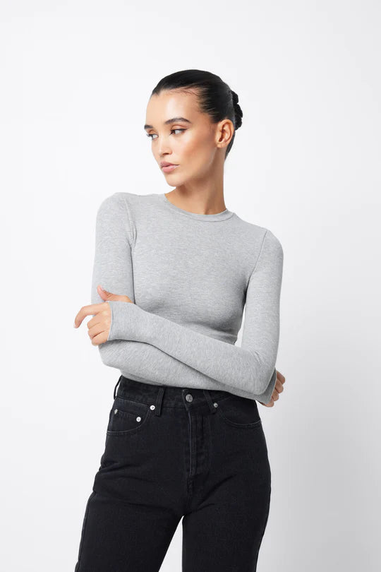 The Brooklyn Top - Grey Marle