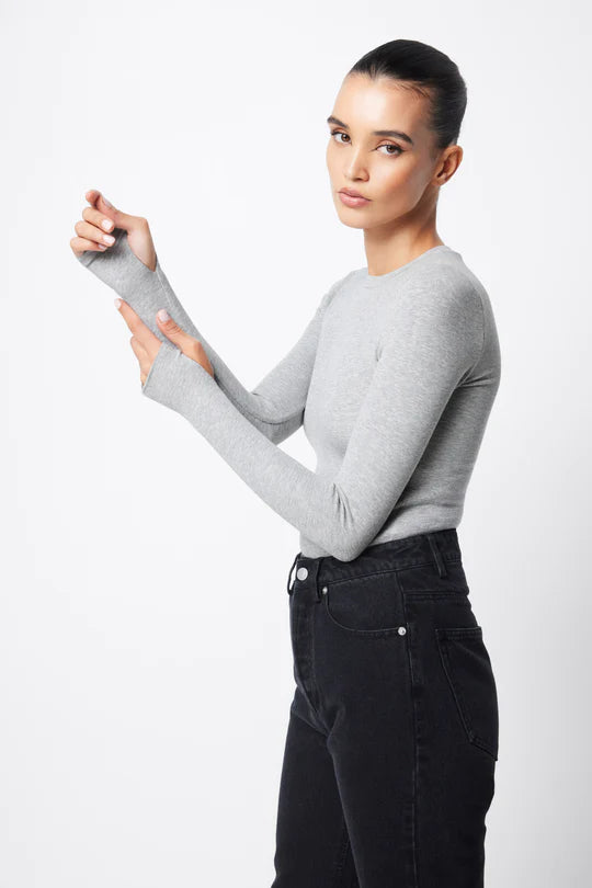 The Brooklyn Top - Grey Marle
