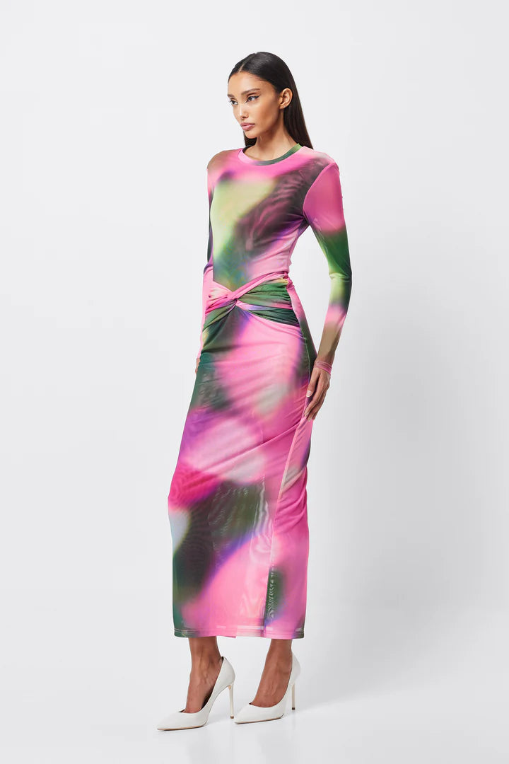 Blurred Midi Skirt