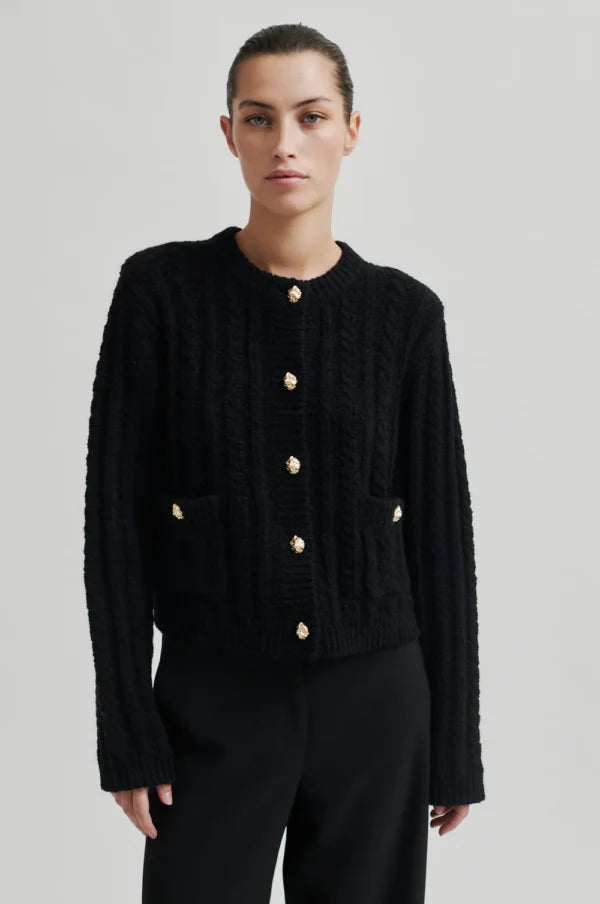 Karolina Knit Cardigan - Black