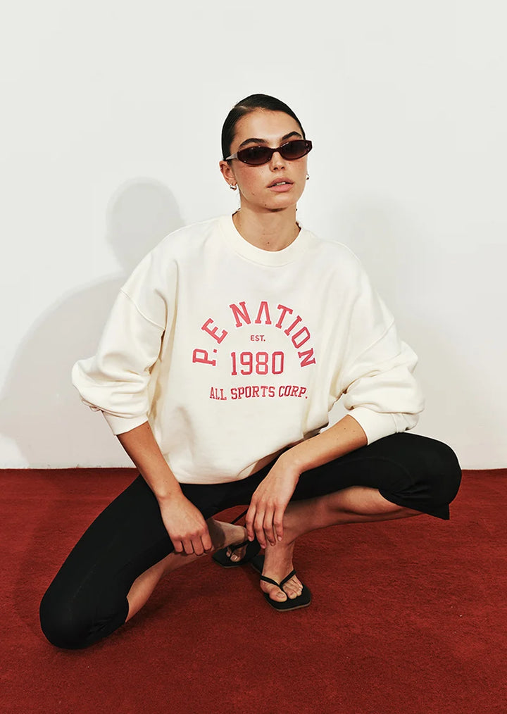 Backspin Oversized Sweat - White