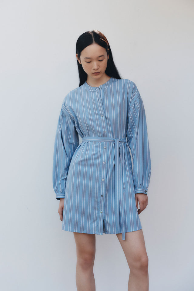 Luna Cotton Blend Stripe Mini - Glacial Stripe