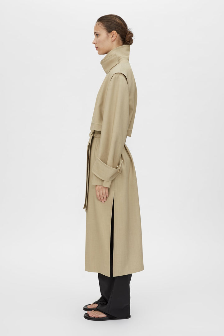 Omar Trench Coat - Sandstone