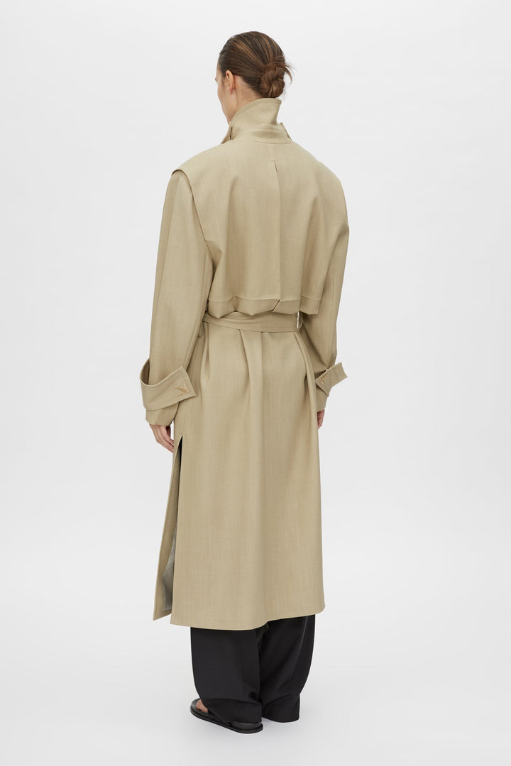 Omar Trench Coat - Sandstone