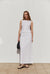 Solis Linen Maxi Skirt - White