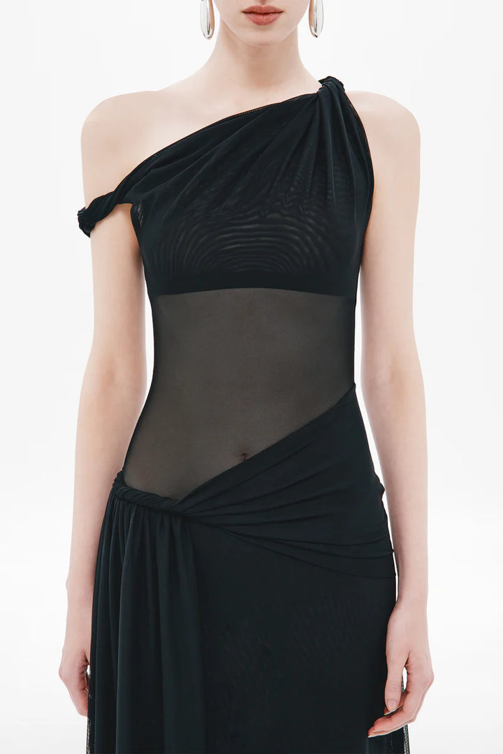 Sisal Mesh Dress - Black