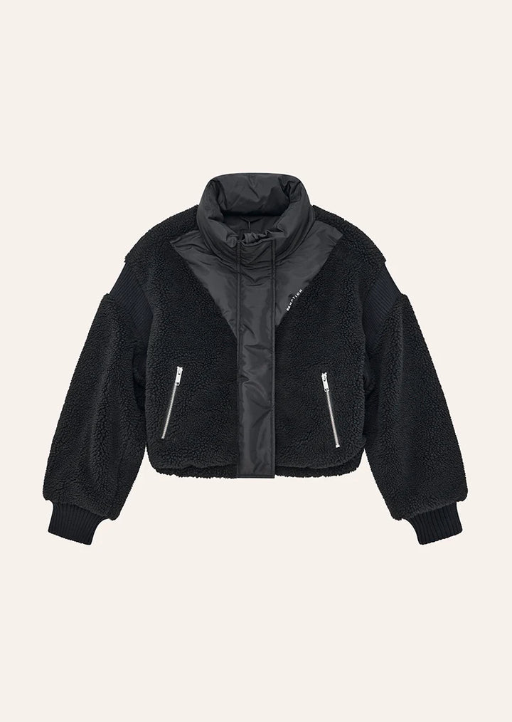 District Crop Jacket  - Black
