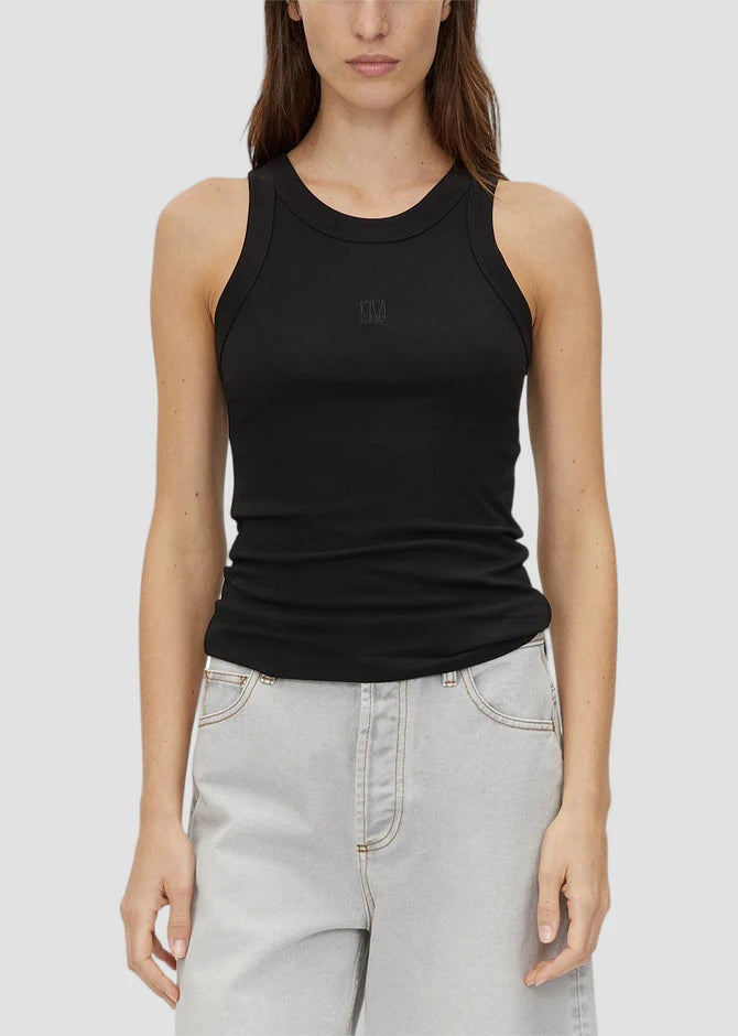 Archie Monogram Tank - Black