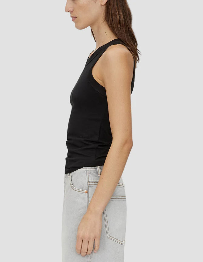 Archie Monogram Tank - Black