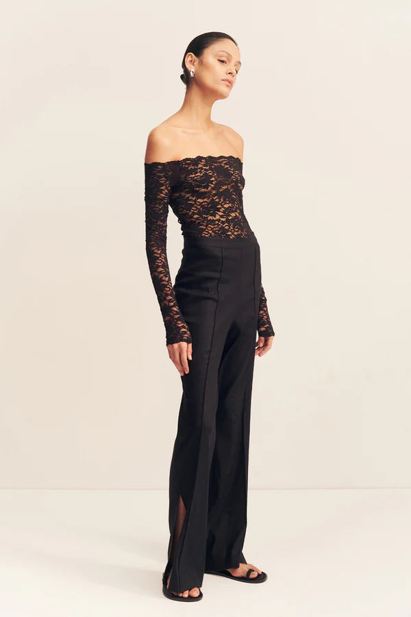 Kasbah Side Split Pant - Black