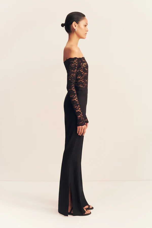Kasbah Side Split Pant - Black