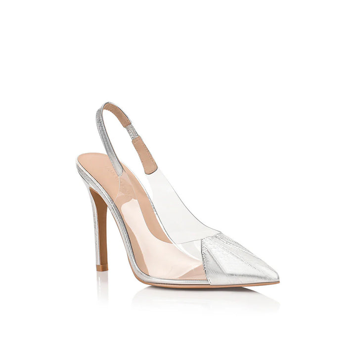 Romy Slingback Heel - Silver
