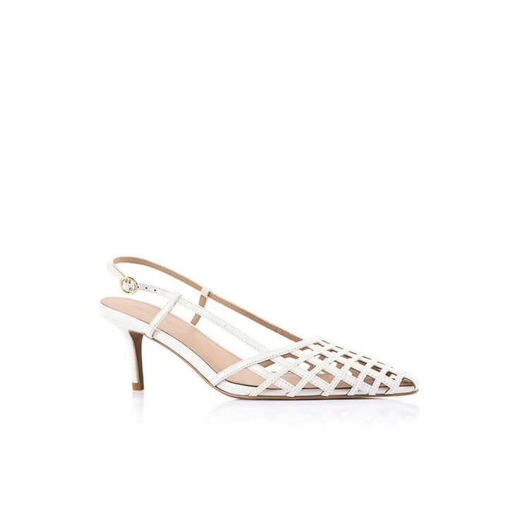 Miranda Pump - White Leather