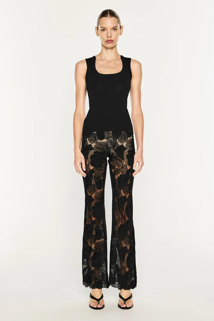 Sheer Force Bootleg Pant - Black