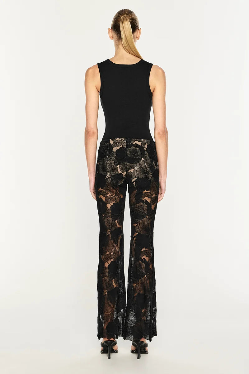 Sheer Force Bootleg Pant - Black