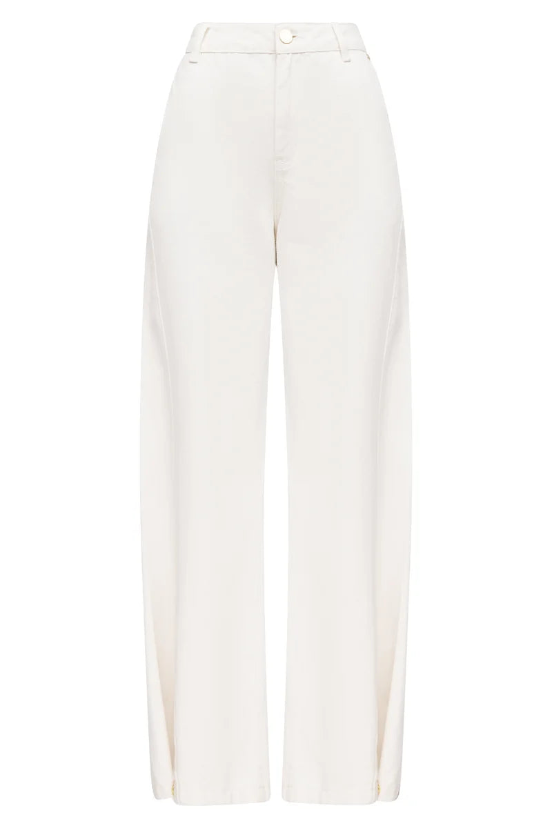 Clean Slate Barrel Jean - Off White