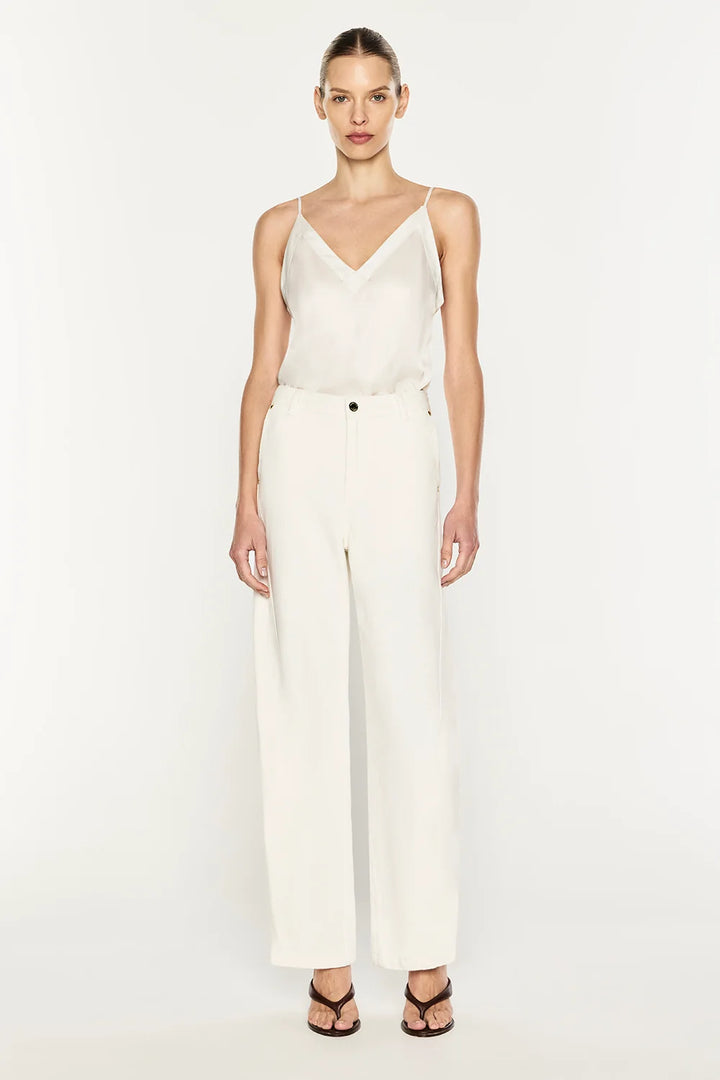 Clean Slate Barrel Jean - Off White