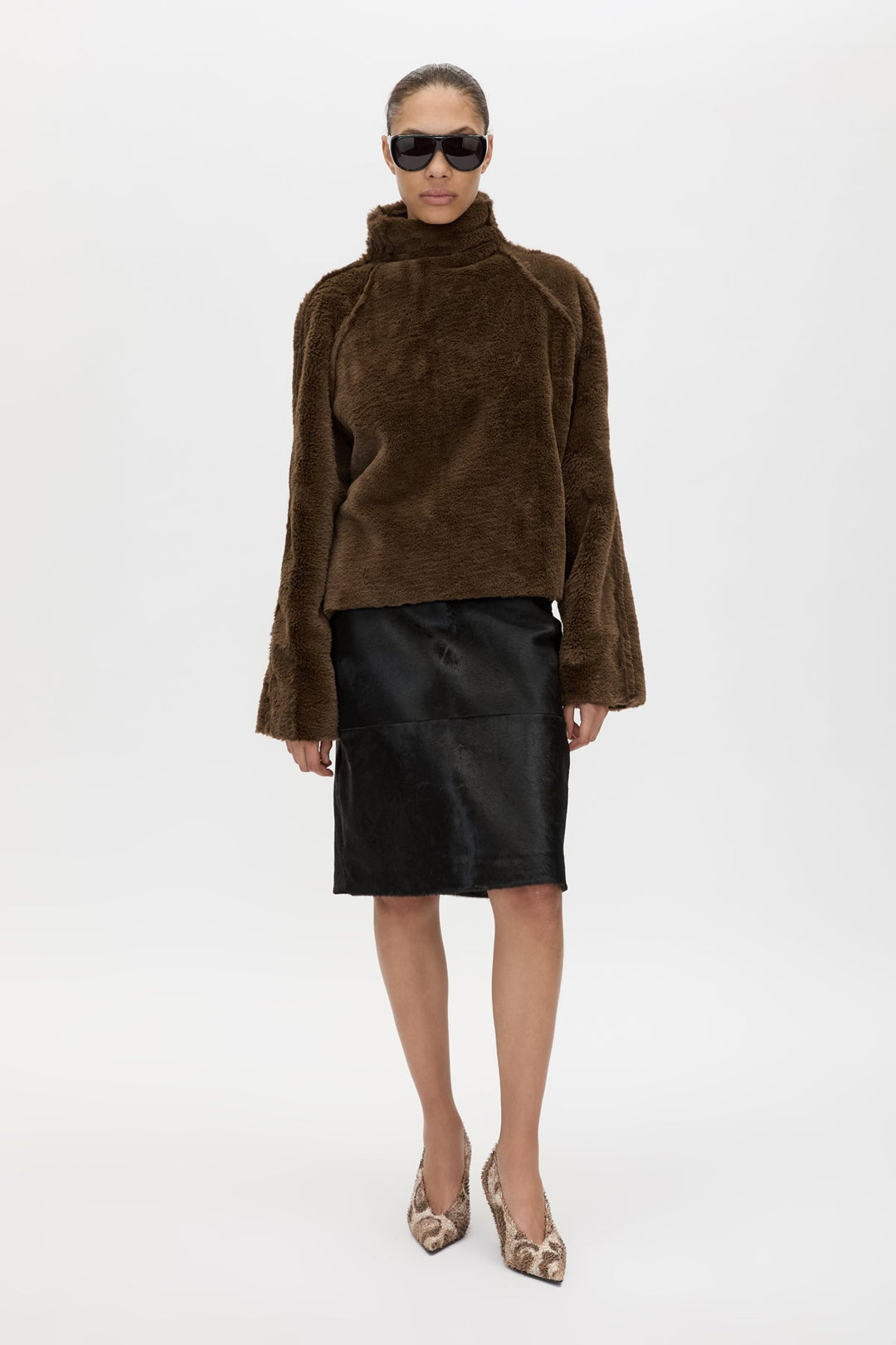 Nala Furry Pullover - Truffle