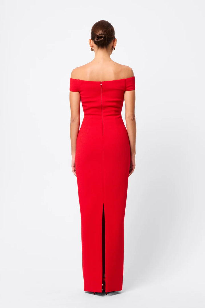 Modernist Maxi Dress - Red