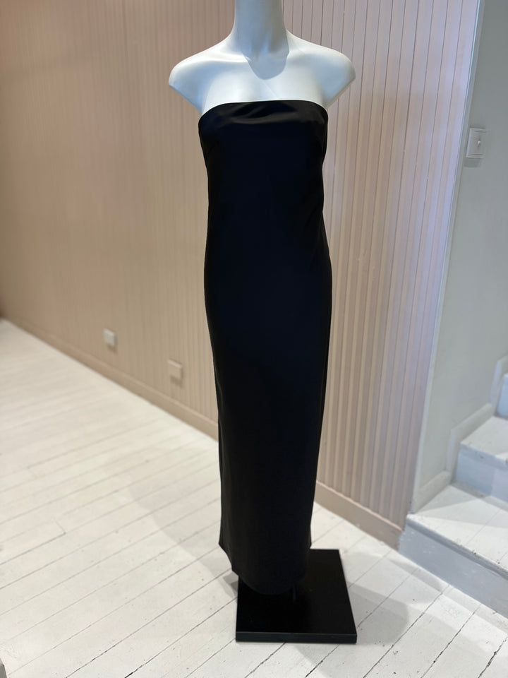Nadia Strapless Maxi Dress - Espresso