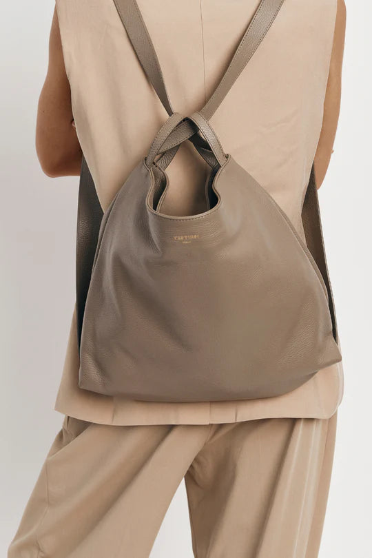Bella Backpack Tote - Taupe