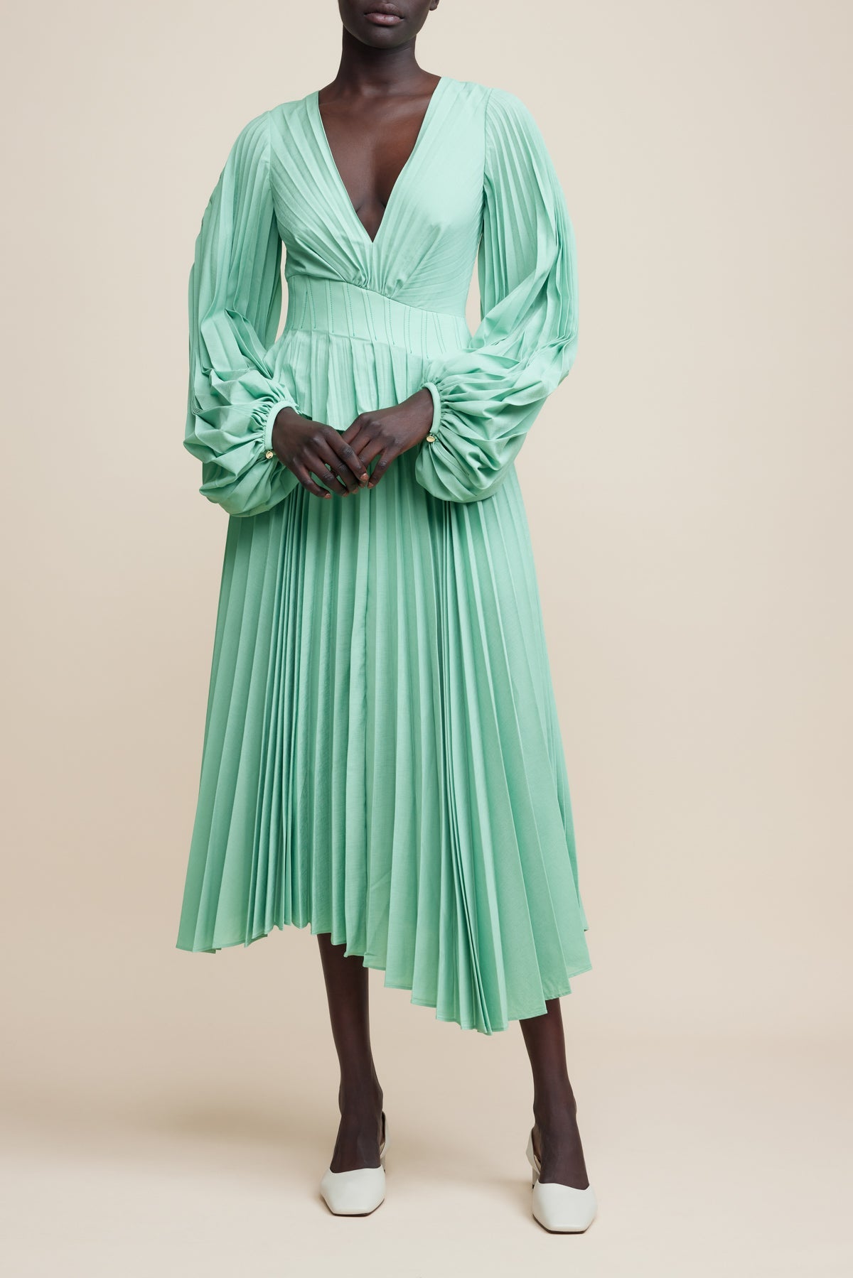 Sarsina Dress - Mantis Green