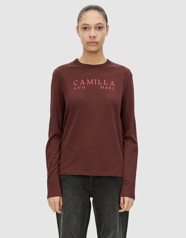 Era Long Sleeve Graphic Tee - Burgundy