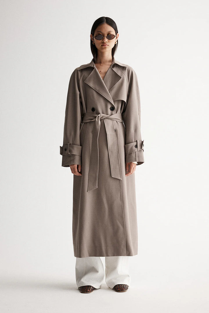 Marie Trench Coat - Granite