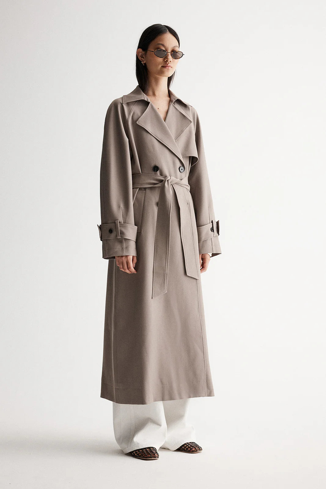 Marie Trench Coat - Granite