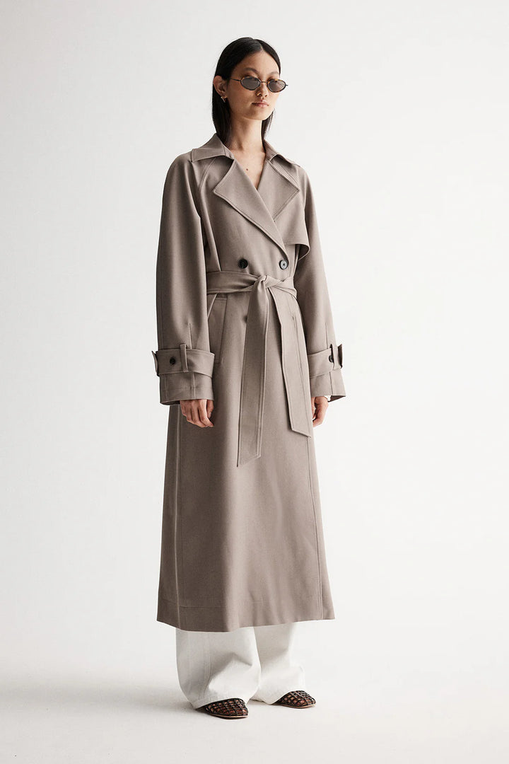 Marie Trench Coat - Granite