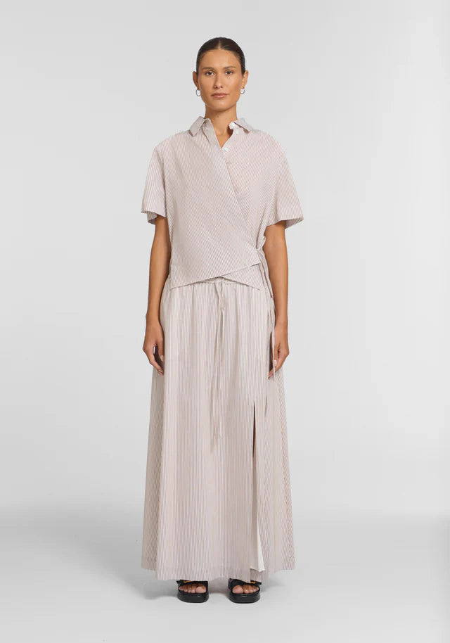 Tenfold Skirt - Cosmos Stripe