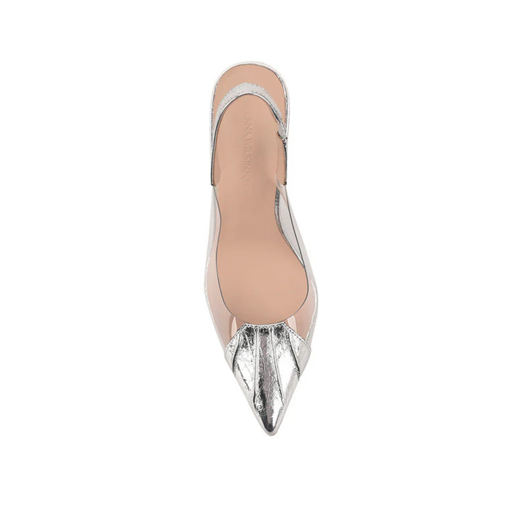Romy Slingback Heel - Silver