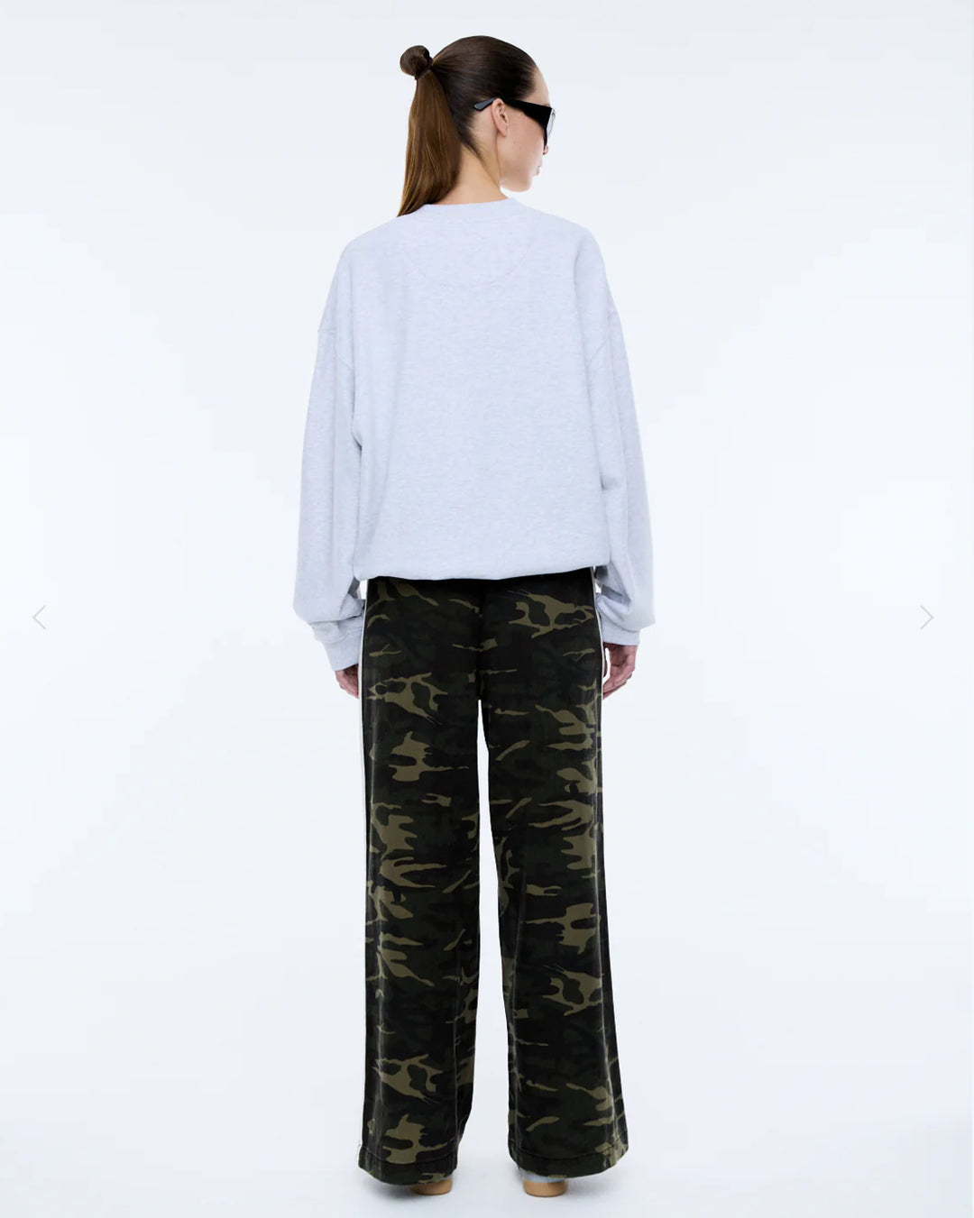 Anniversary Sweatshirt - White Marle/Blue