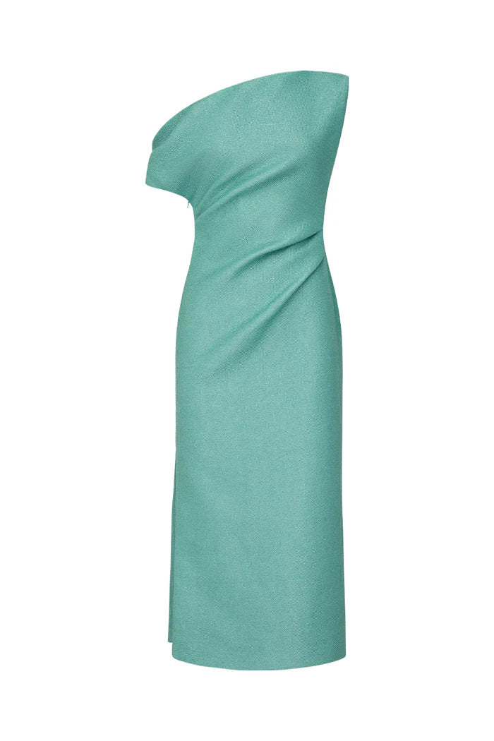 Venetian Holiday Midi Dress - Aqua