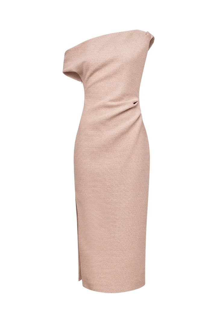 Pastel Dream Midi Dress - Blush