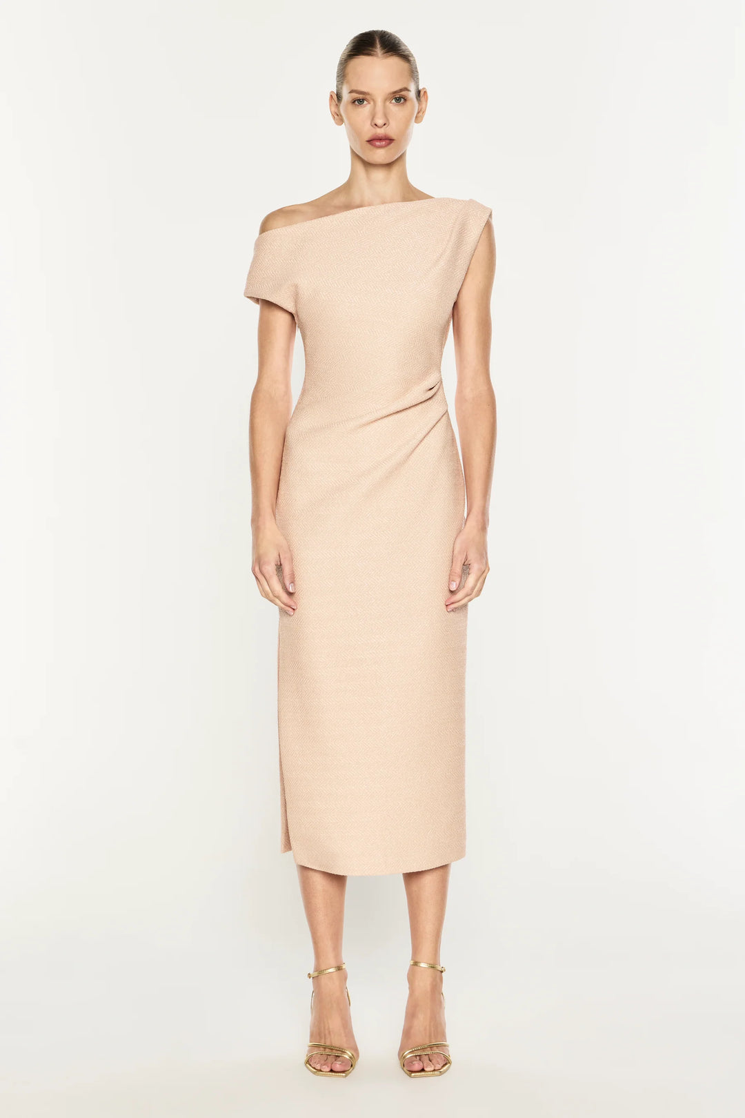 Pastel Dream Midi Dress - Blush
