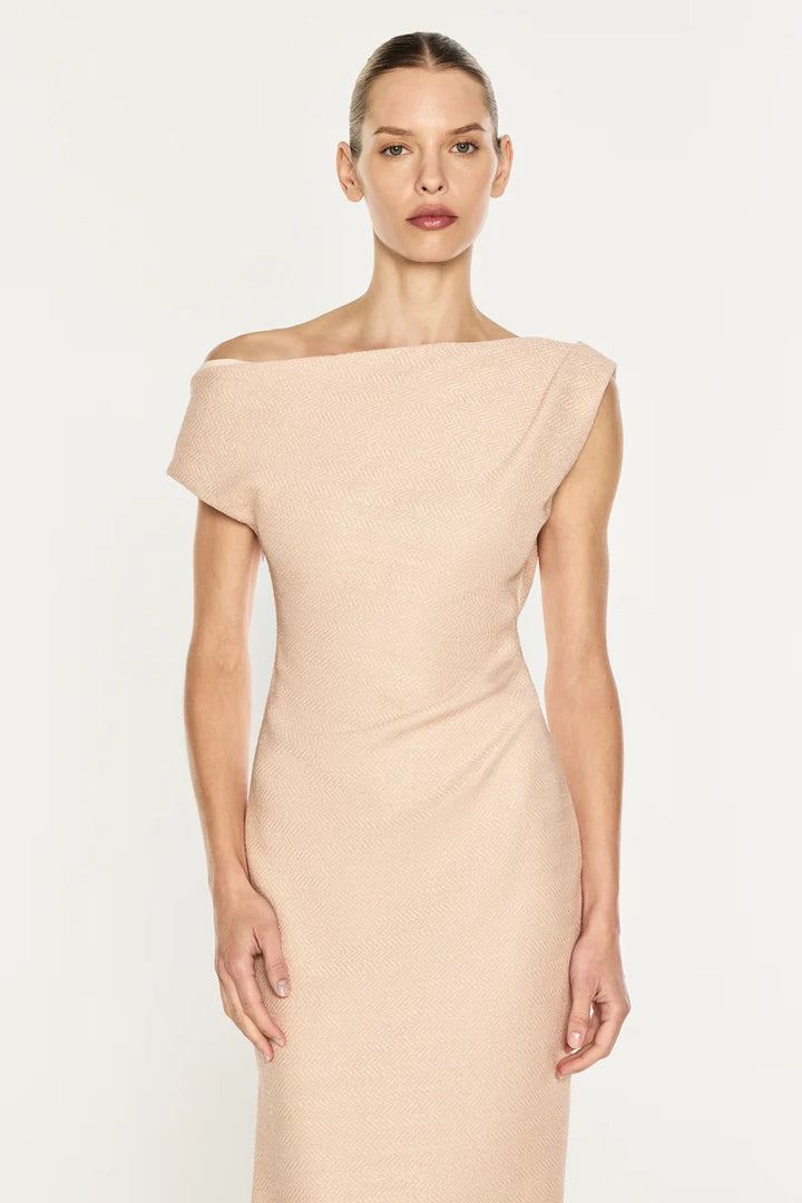 Pastel Dream Midi Dress - Blush