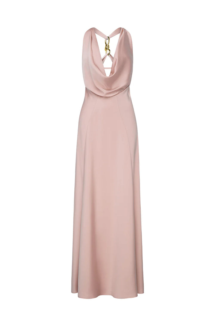 Charmed Cowl Sip Dress - Rose Pink