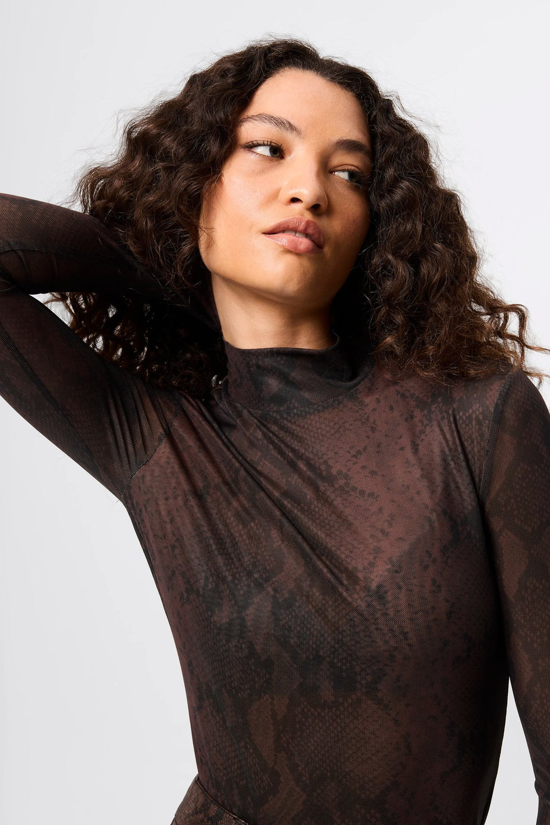 Siren Long Sleeve Top - Snake Print
