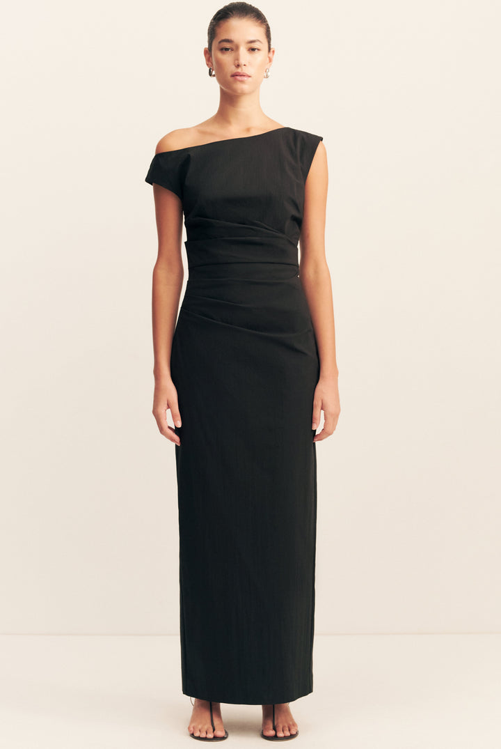 Campbell Off Shoulder Maxi Dress - Black