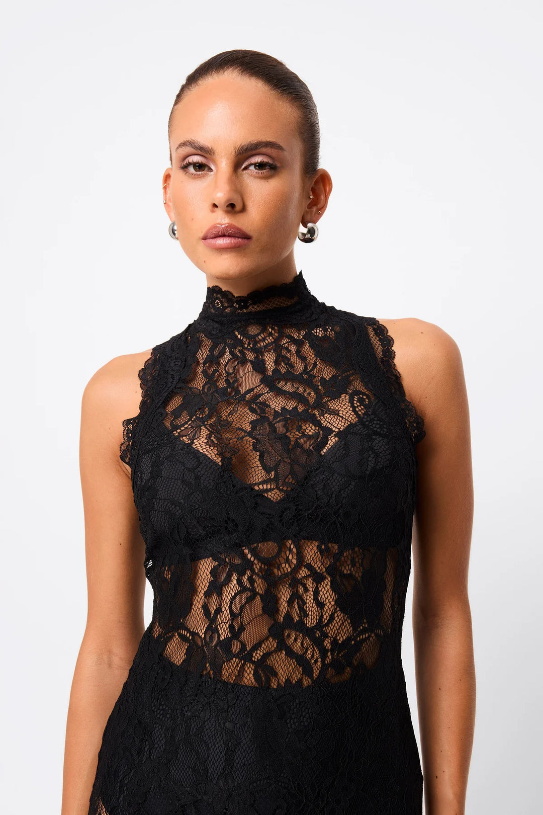 Laced In Love Maxi Dress - Black