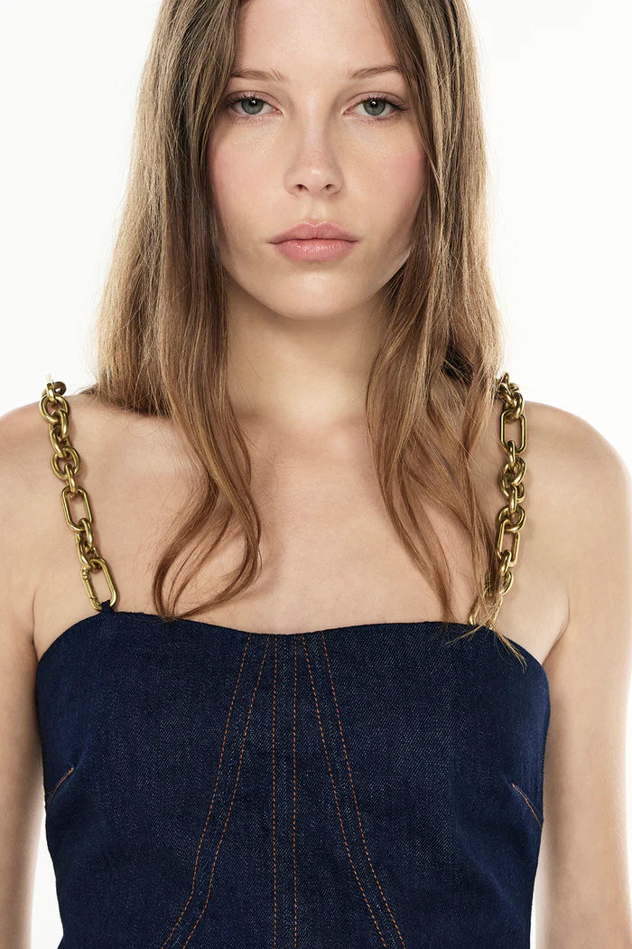 Time Travel Mini Dress - Dark Indigo