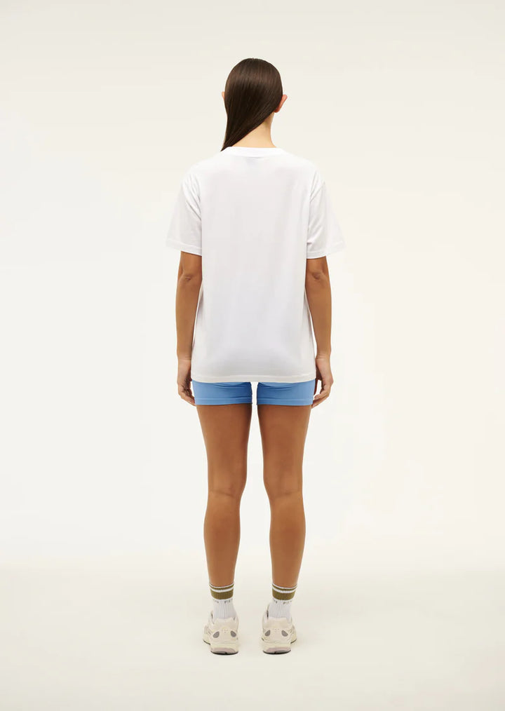 Aero SS Tee - White/Cornflower Blue