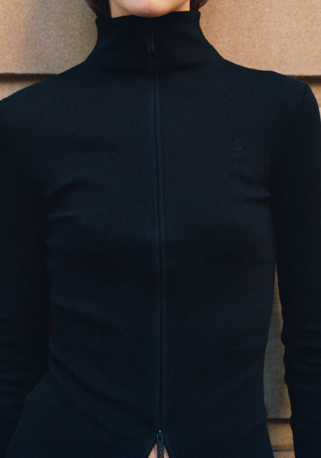 Tonic Zip Long Sleeve - Black