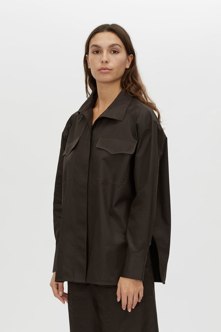 Camilla and Marc Espresso Shirt