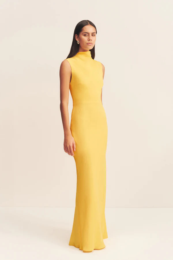 Pierce Sleeveless Maxi Dress - Sunflower Yellow