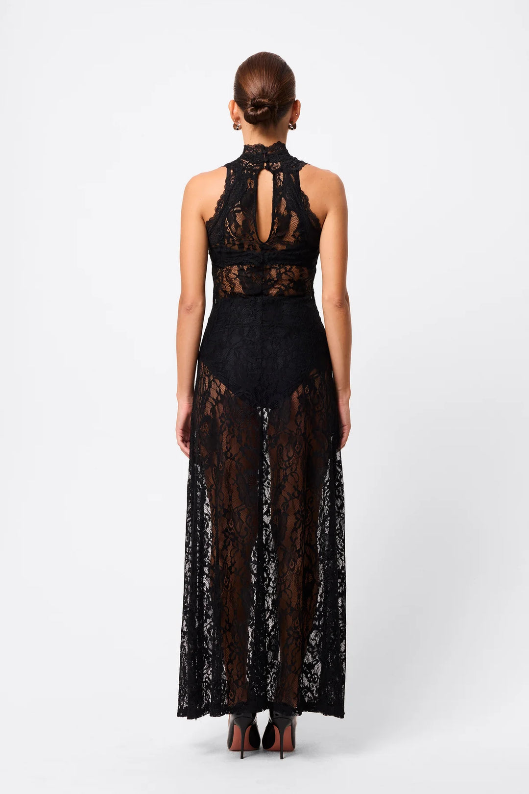 Laced In Love Maxi Dress - Black