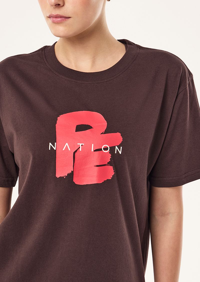 Tidal Relaxed Tee - Dark Plum