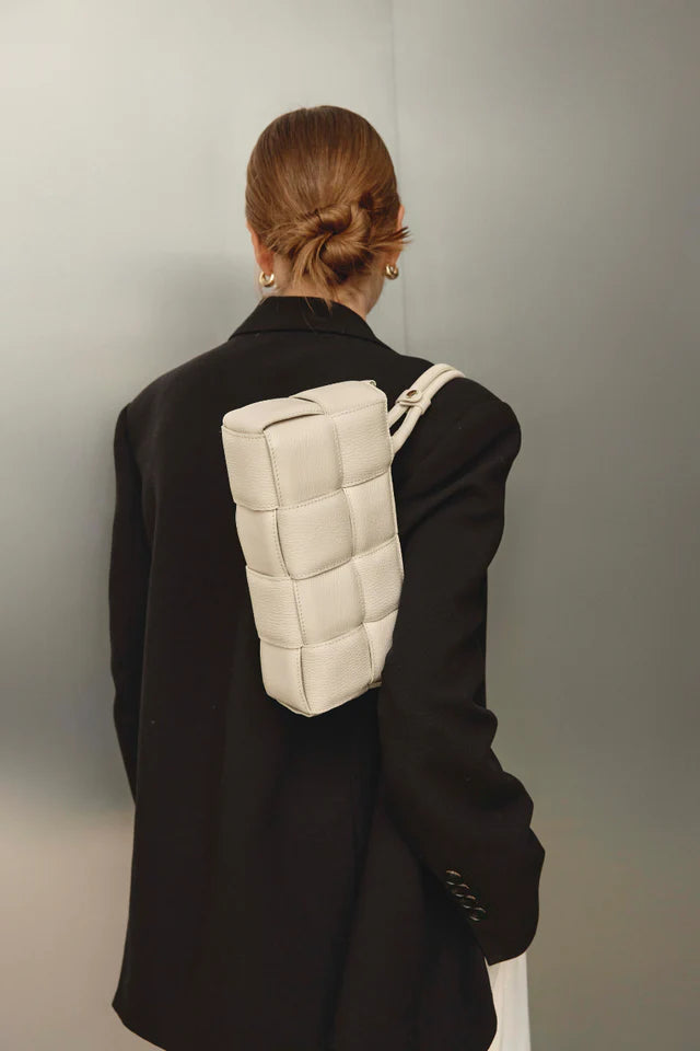 Margot Woven Baguette - Ivory